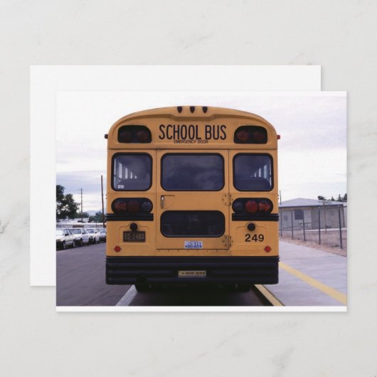 Schulbusbild Postkarte (Vorne/Hinten)