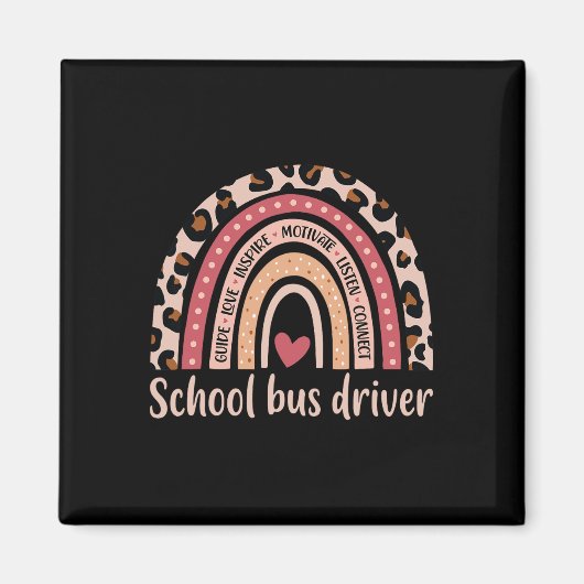 Schulbusfahrer 100. Schulbusfahrer R Magnet (Vorne)