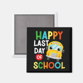 Schulbusfahrer am letzten Tag Schüler Kind Magnet (Vorderseite/Rückseite)