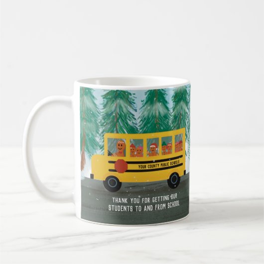 Schulbusfahrer Assistentin zu Weihnachtsgeschenk Kaffeetasse (Links)