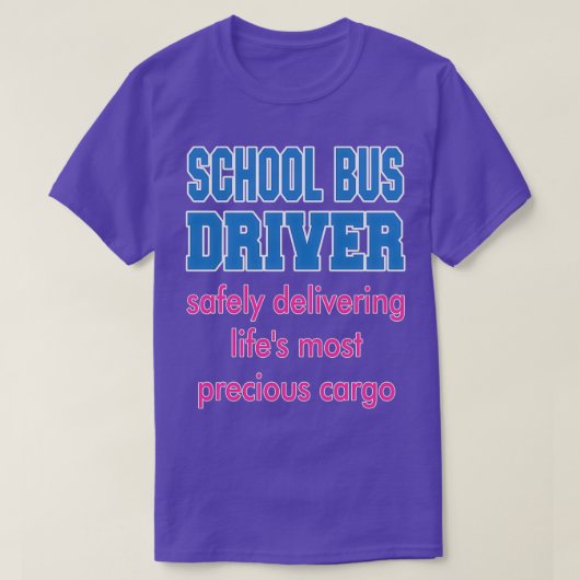 Schulbusfahrer bringen die 270er-Jahre sicher T-Shirt (Design vorne)