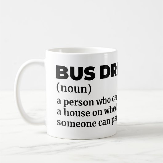 Schulbusfahrer - Definition Kaffeetasse (Links)