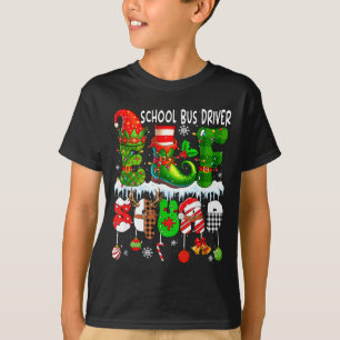 Schulbusfahrer-Elf-Squad-Weihnachten Bunter Elf-Hu T-Shirt