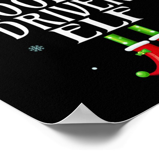 Schulbusfahrer Elf Xmas Matching Family Group C Poster (Ecke)