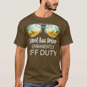 Schulbusfahrer fahren permanent aus T-Shirt