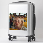 Schulbusfahrer-Foto anpassen Aufkleber (Koffer)
