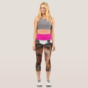 Schulbusfahrer-Foto anpassen Capri Leggings