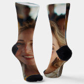 Schulbusfahrer-Foto anpassen Socken (Gewinkelt)