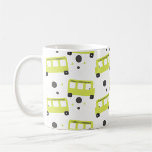 Schulbusfahrer Gelbe Konfetti Bildung Kaffeetasse