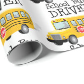 Schulbusfahrer Geschenkpapier (Rolleneckpunkt)