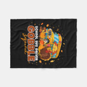 Schulbusfahrer Goble Squad Erntedank Fall P Fleecedecke (Vorderseite (Horizontal))