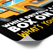 Schulbusfahrer Ich beaufsichtige 40-60 schreiende Poster (Ecke)