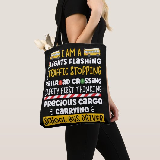Schulbusfahrer - ich bin ein lichter Verkehrsknote Tasche (Von Nahem)