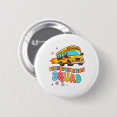 Schulbusfahrer Leben Gelber Bus Transport S Button (Vorne & Hinten)