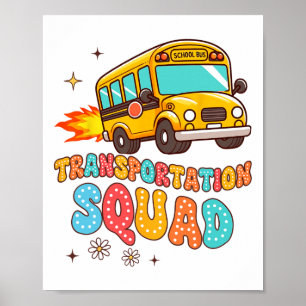 Schulbusfahrer Leben Gelber Bus Transport S Poster