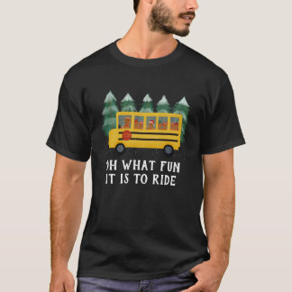 Schulbusfahrer Lehrer Weihnachten Winter T-Shirt