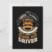 Schulbusfahrer leuchten blinkend save the date (Vorderseite)