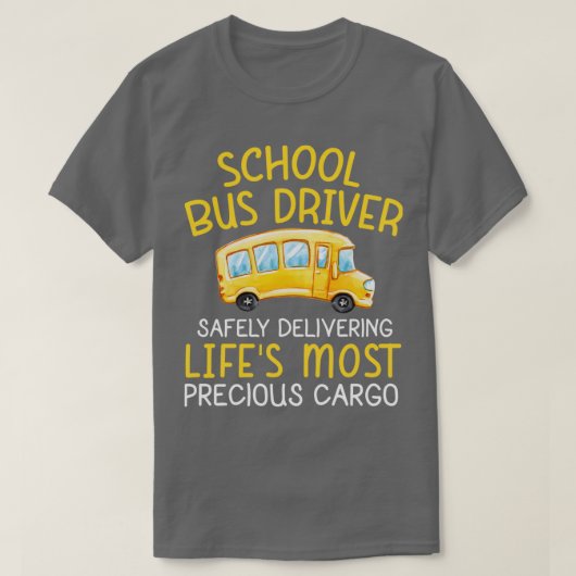 Schulbusfahrer liefern sicher 5 T-Shirt (Design vorne)