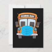 Schulbusfahrer Maske Funny Costume Xmas Mitteilungskarte (Vorderseite)