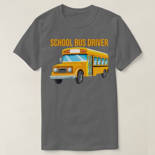 Schulbusfahrer Niedlich zurück zum Schuldesign T-Shirt (Design vorne)