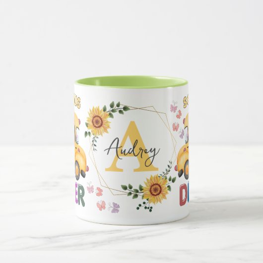 Schulbusfahrer Personalisiert Tasse (Zentrum)