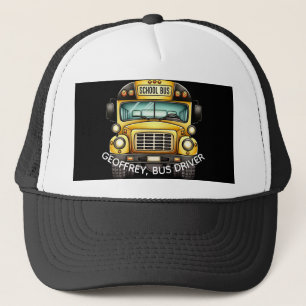 Schulbusfahrer. Personalisiert Truckerkappe