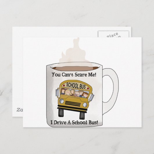 Schulbusfahrer Postkarte (Vorne/Hinten)
