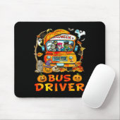 Schulbusfahrer Pumpkin Saison Skeleton Fall Hal Mousepad (Mit Mouse)