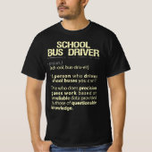 Schulbusfahrer - Real American Definition T-Shirt (Vorderseite)