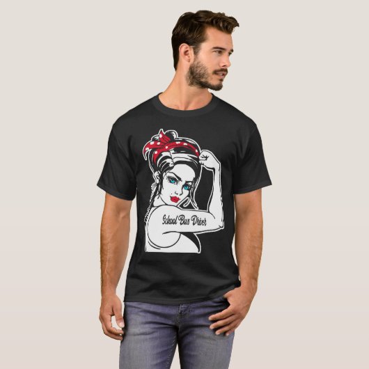 Schulbusfahrer Rosie T-Shirt (Vorne ganz)