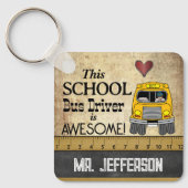 Schulbusfahrer Schlüsselanhänger (Vorderseite)