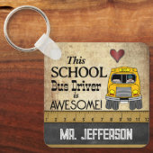Schulbusfahrer Schlüsselanhänger (Vorderseite)