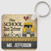 Schulbusfahrer Schlüsselanhänger (Rückseite)