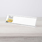 Schulbusfahrer Schreibtischnamensplakette (Vorderseite )