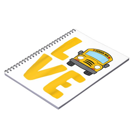 Schulbusfahrer Schulbus Schulbus Busfahrer Busfahr Notizblock (Linke Seite)