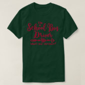 Schulbusfahrer Schulbus zurück T-Shirt (Design vorne)