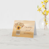 Schulbusfahrer Segen Erntedank Sonnenblume Karte (Gelbe Blume)