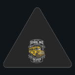 Schulbusfahrer Shirt Lieferung Fachbus Dreieckiger Aufkleber<br><div class="desc">Schulbusfahrer Shirt Lieferung Fachbus</div>