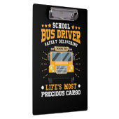Schulbusfahrer sicher liefern klemmbrett (Rechts)