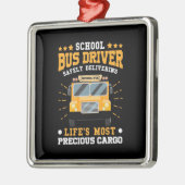 Schulbusfahrer sicher liefern ornament aus metall (Links)