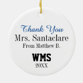 Schulbusfahrer - siehe Rückseite Keramik Ornament (Hinten)