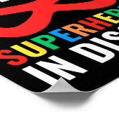Schulbusfahrer sind einfach Superhelden in Verklei Poster (Ecke)