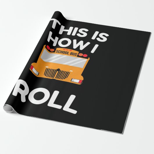Schulbusfahrer So fahre ich Geschenkpapier (Ungerollt)