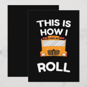 Schulbusfahrer So fahre ich Save The Date (Vorne/Hinten)