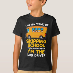 Schulbusfahrer Spaß Geschenk Busfahrer Komiker T-Shirt