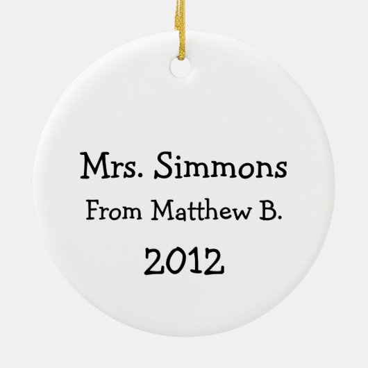 Schulbusfahrer - SRF Keramik Ornament (Hinten)