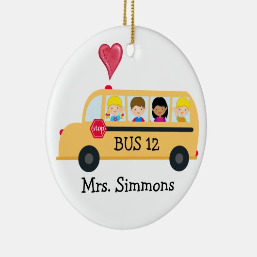 Schulbusfahrer - SRF Keramikornament (Rechts)