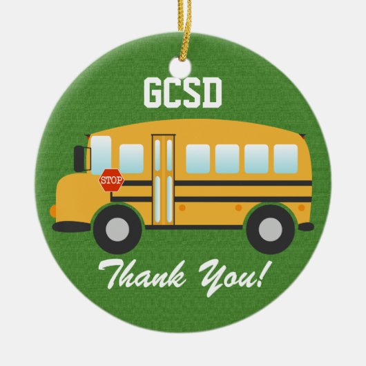 Schulbusfahrer - SRF Keramikornament (Vorne)