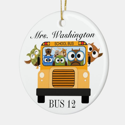 Schulbusfahrer - SRF Keramikornament (Links)