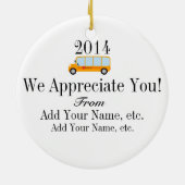 Schulbusfahrer - SRF Keramikornament (Hinten)